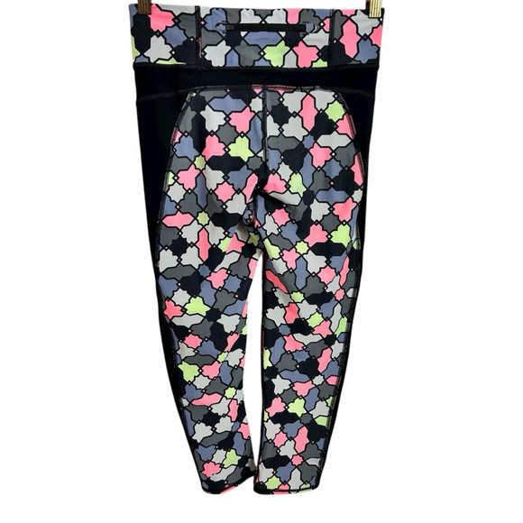 Sweaty Betty Colorful Athletic Leggings Sz Small Mesh Sides Gym Yoga Pants - Picture 6 of 7